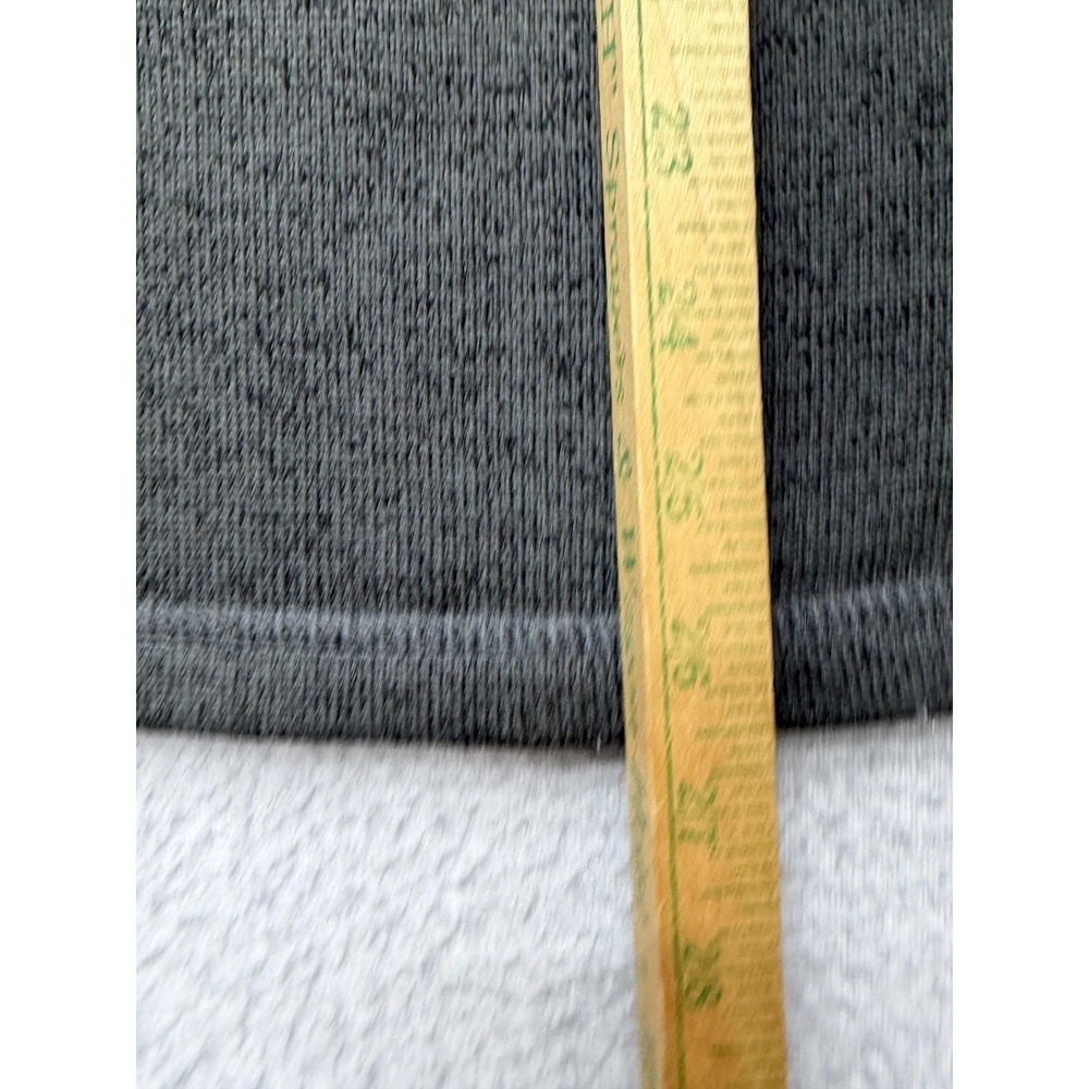 Eddie Bauer Pullover Mens Large Gray 1/4 Zip Fleece Mock Neck Hiking Sweater - Picture 8 of 12